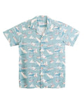Vintage Aloha Hemd Herren Llaüt Motiv - blau